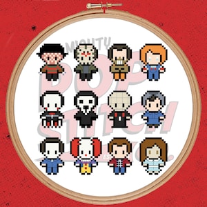 Horror Movie Characters - Cross Stitch (PATTERN ONLY)