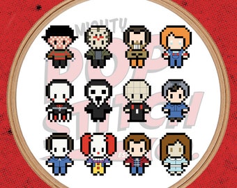 Horror Movie Characters - Cross Stitch (PATTERN ONLY)