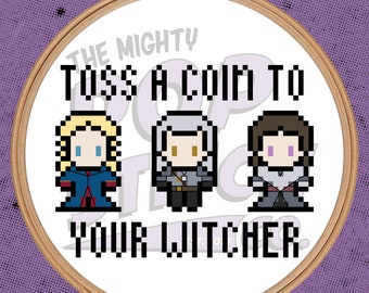 The Witcher - Toss a coin to your Witcher - Cross Stitch (PATTERN ONLY)