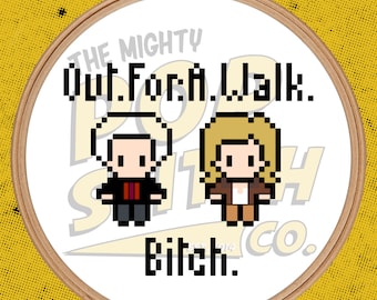 Buffy the Vampire Slayer - Out for a Walk - Cross Stitch (PATTERN ONLY)