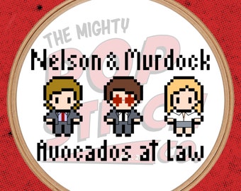 Daredevil - Nelson & Murdock - Cross Stitch (PATTERN ONLY)