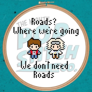 Back to the Future - Roads - Cross Stitch Pattern (Pattern Only)