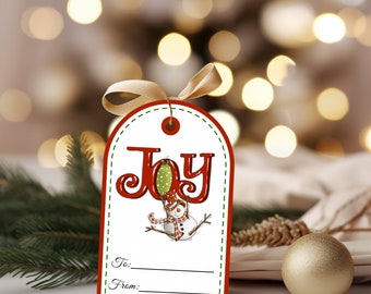 Joy Snowman Gift Tags (Set of 6)