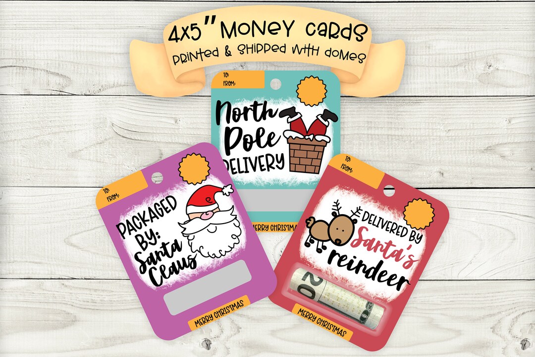 Cute Funny Christmas Money Card Holders Etsy