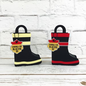 Fireman Boot Party Bag: Firefighter Birthday Favor