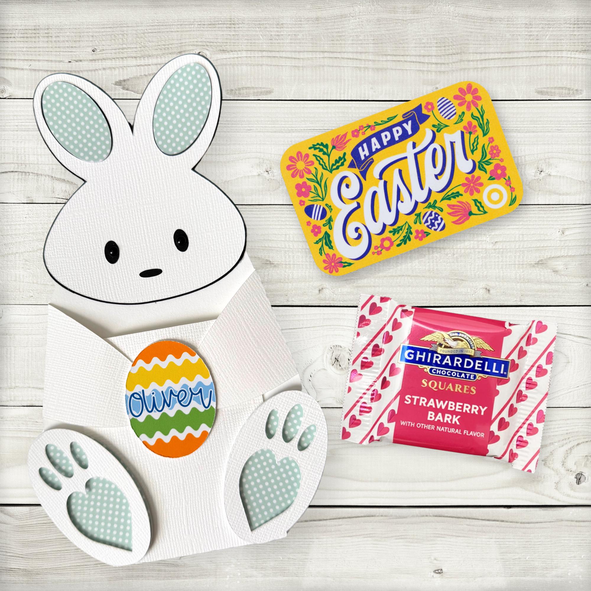 Personalized Easter Bunny Gift Card Holder: Easter Basket Stuffer - Etsy