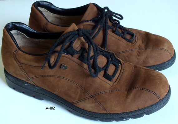 Finn Comfort Brown Fine Suede Oxford Lace Up Shoes Women Size Etsy