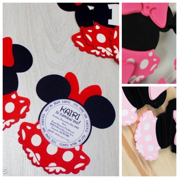 Minnie Mouse Birthday Invitation Personalized Baby Shower Minnie