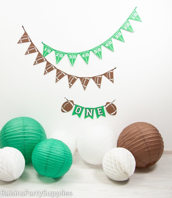 First year photo shoot wall decorations, Super bowl pendant flag banner Football photo prop banner Football themed banner for football party Il_570xn
