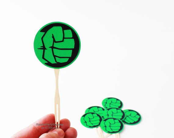 Hulk Decorations Inspired Avengers Cupcake Toppers Incredible