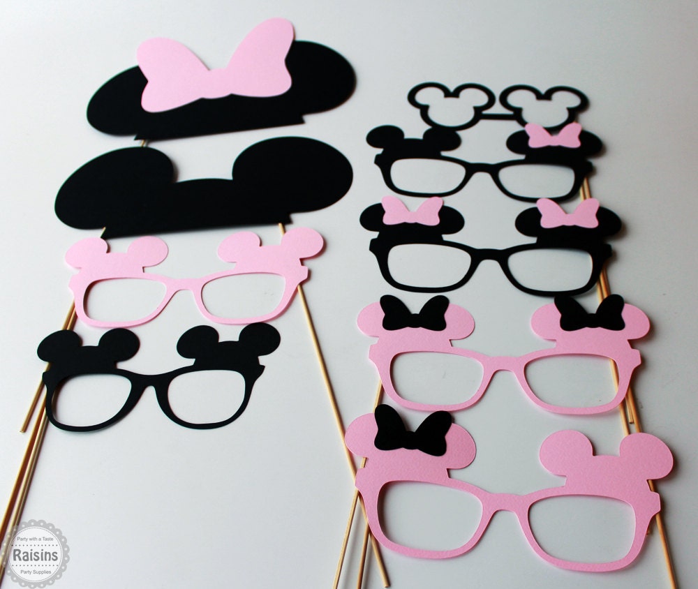 Minnie Mouse Photo Booth Props Mickey Mouse Photo Booth Props | Etsy