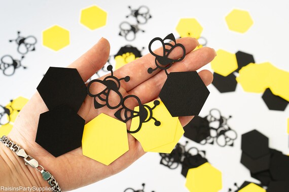 Bumble bee confetti decorations Il_570xn