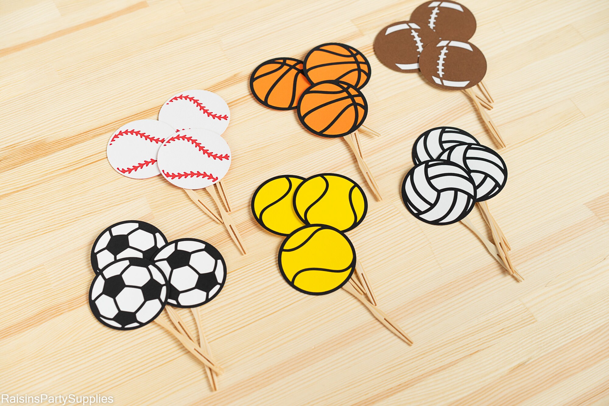 Decoraciones de béisbol Toppers de magdalenas de béisbol para Etsy