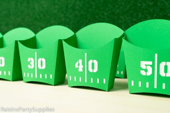 Football french fry container, Football pop corn box for chips and snacks, Sport birthday decorations Il_570xn