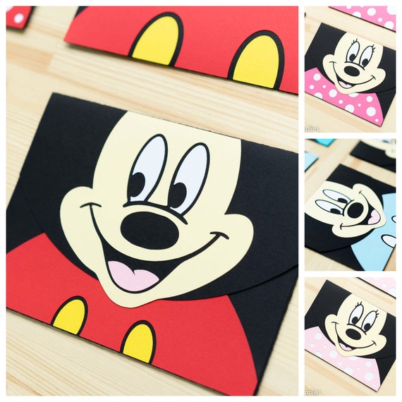Minnie And Mickey Mouse Envelopes For Party Invitations Disney