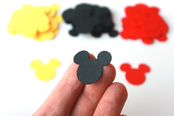 Disney Mickey Mouse Confetti Clubhouse Party Mickey Die Cuts Mickey Mouse Baby Shower Mickey Table Decorations die cuts party decorations Il_570xn