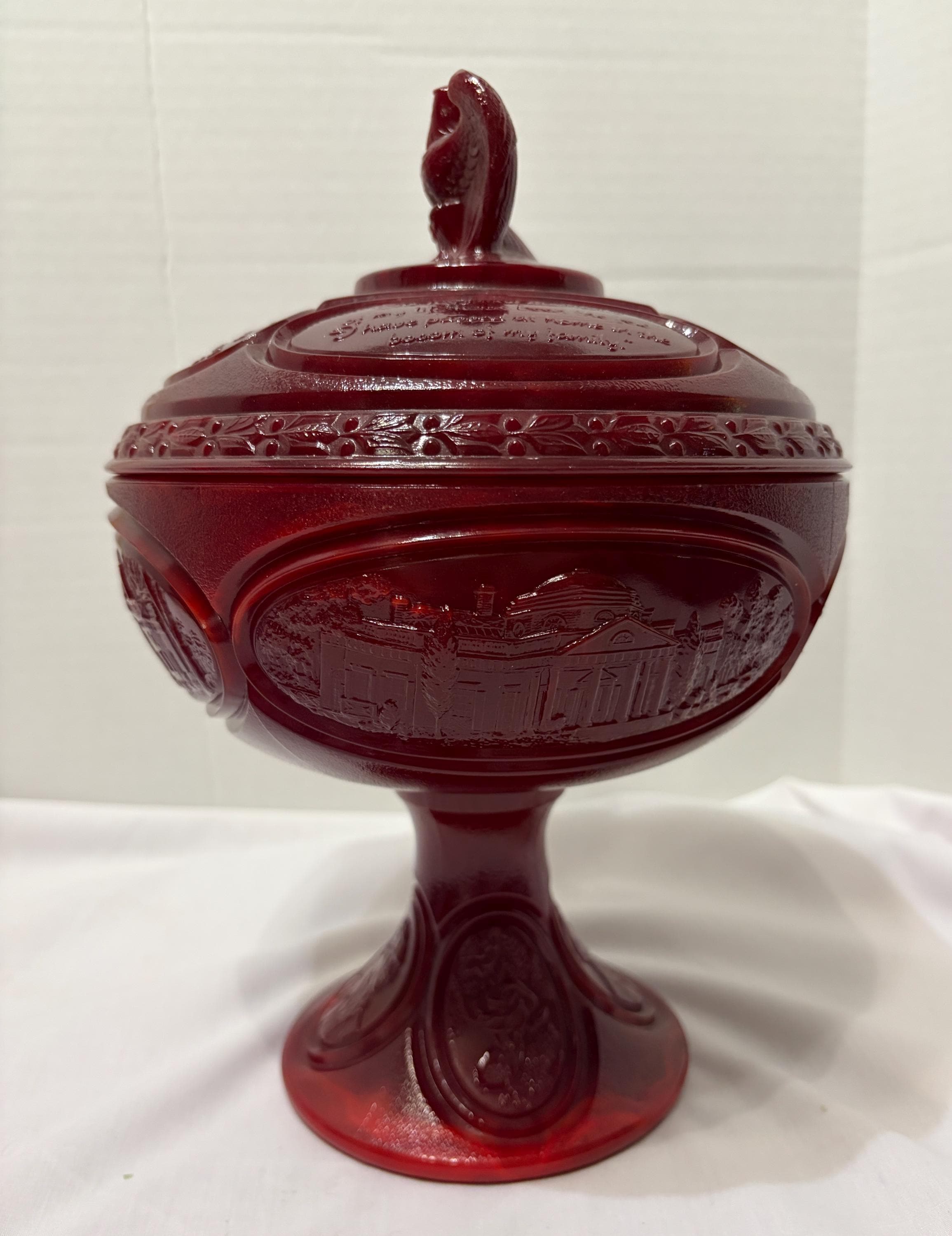 Fenton Vintage Red Mandarin - Etsy