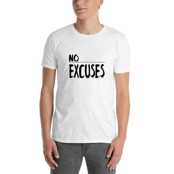 No excuses Fitness tshirt No excuses workout shirt | Etsy