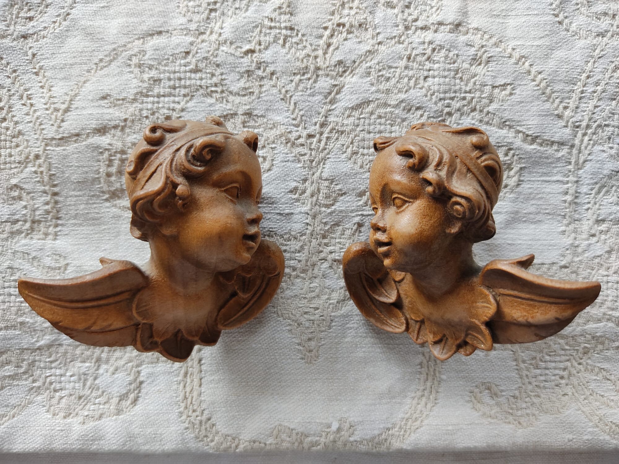 ANTIQUE 2 Angel Heads Old Wood Carving Angel Lovely Face Putti Putto Lime  Wood Carved Folk Art Handcrafted Alpine - Etsy Hong Kong