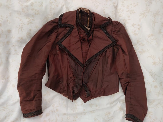 ANTIQUE France bodice jacket women's jacket boudo… - image 1