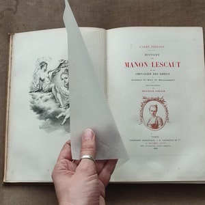Antikes Buch Frankreich 1889 Histoire de Manon Lescaut Bild 6