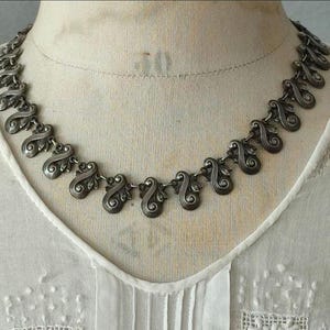 Antique Jewelry Chain Art Nouveau Necklace 800 Silver Real Silver Ladies Silver Chain Ornament Art Deco Vintage Necklace 44 cm