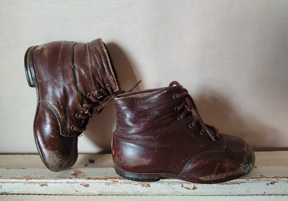 ANTIQUE old children's boots girls and boys child… - image 2