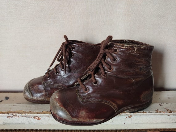 ANTIQUE old children's boots girls and boys child… - image 3