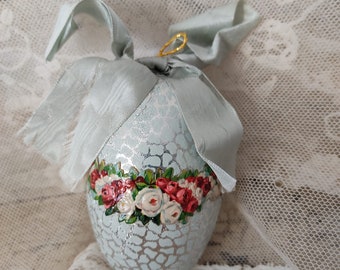 Vintage Pappei EI Osterei kleiner Candy Container Made in Western Germany Ostern Osterhase Osterdekoration