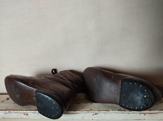 ANTIQUE old children's boots girls and boys child… - image 9