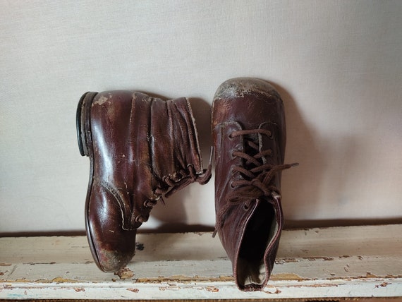 ANTIQUE old children's boots girls and boys child… - image 7