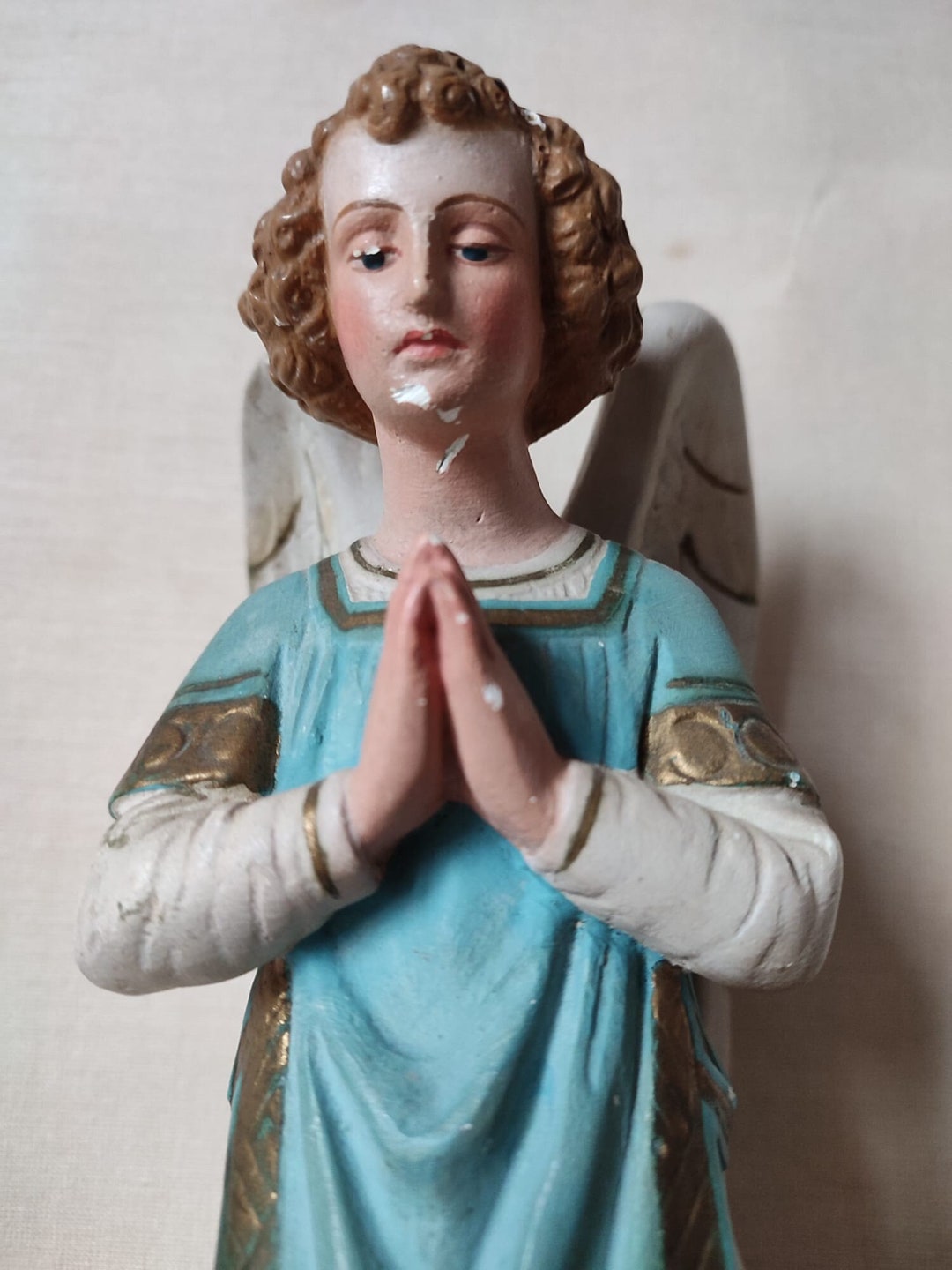 ANTIQUE Angel Annunciation Angel Old Holy Figure Angel Plaster - Etsy