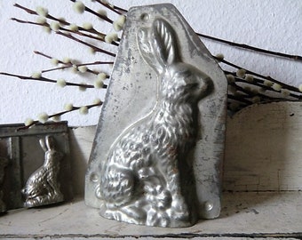 Alte Hasen Schokoladenform Osterhase Germany Old Chocolate Mold Moule Vintage french shabby im Stile JDL