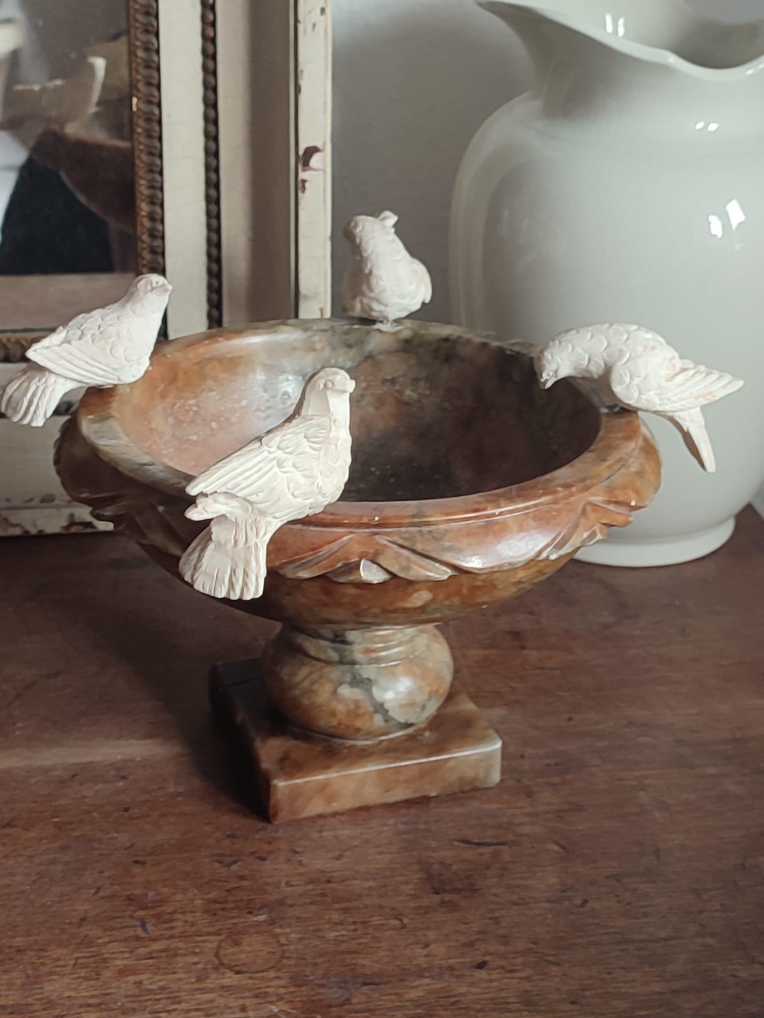 イタリア製 手作り アラバスター 鳥 置物 ROSSI VOLTERRA Italian alabaster bird sculpture - Etsy 日本