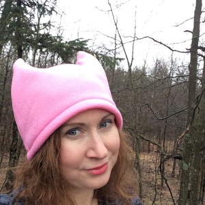 Pussyhat Pussy Hat Women's March Me Too Men Too Pink Cat Hat Feminism Washington March Pink Hat image 1