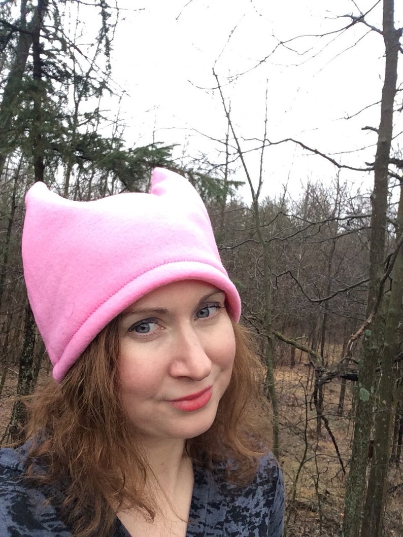 Pussyhat Pussy Hat Women's March Me Too Men Too Pink Cat Hat Feminism Washington March Pink Hat imagem 1