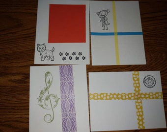 Assorted Blank Cards 4 pack