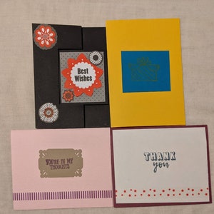 Verschiedene Karten 4er Pack