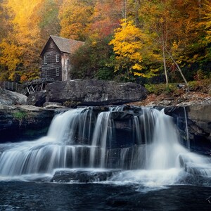 Glade Creek Grist Mill 1 | West Virginia, Babcock State Park, West Virginia State Park, Autumn, Country, waterfall, October, November