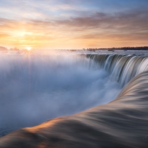 Niagara Falls at sunrise | niagara falls, niagara, canada, ontario, st catharines, toronto, canada, niagara on the lake, buffalo, NY