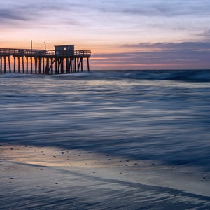 Sunrise at Avalon Beach | Fishing Pier, Jersey Shore, New Jersey Shore