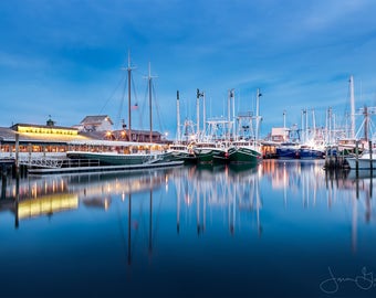 Cape May Lobster House Print: New Jersey Fishing Boats Canvas or Metal
