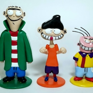 Ed Edd &#39;n&#39; Eddy Custom Polymer Clay Figurine Set - FillBar Toys