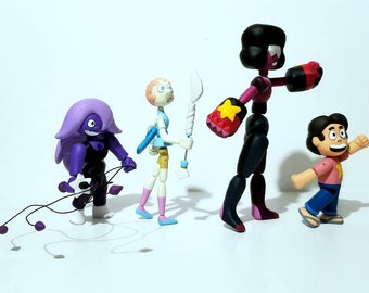Custom Handmade Steven Universe Resin 4-pack Action Figures