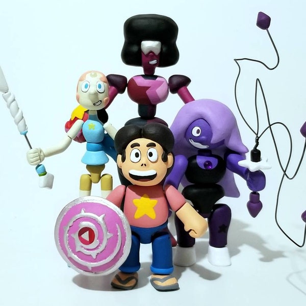 Custom Handmade Steven Universe Resin 4-Pack Action Figures