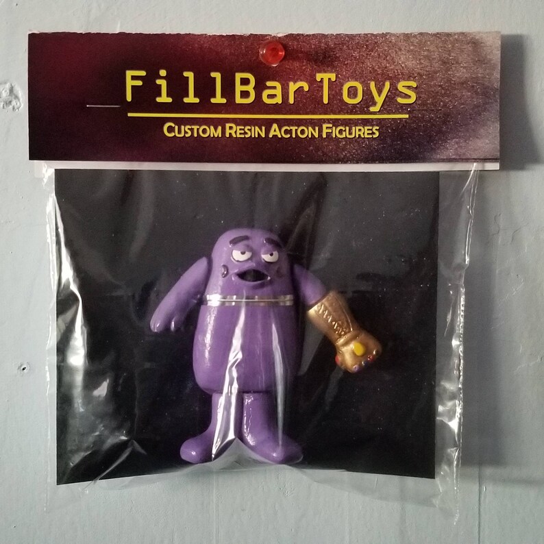 FillBar Toys Infinity War Grimace Custom Resin Designer Toy Etsy