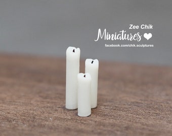 Miniatuur ( Dinner ) kaarsen set schaal 1:12 poppenhuis decoratie accessoires