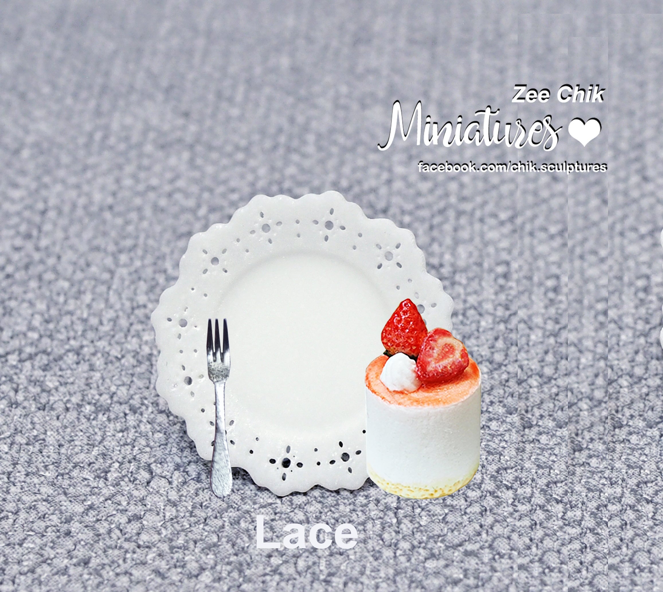 Miniatur Kuchenrolle Mit Gabel & Serviette - Maßstab 1:12, Ca. 2,6 Cm, Für Puppenstube & Deko
