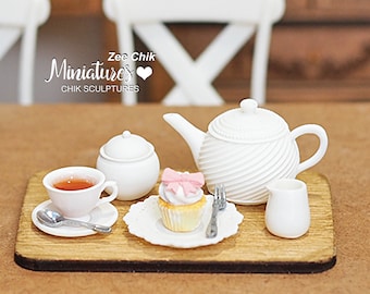 UPKOCH Set 30 Mini Tazze Per Casa Delle Bambole - Accessori In ABS Realistici Per Bevande, Tè E Acqua, Decorazione In Miniatura Per Diorami E Giochi - 4