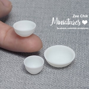 Miniature bowls scale 1:12  doll house decorations accessories